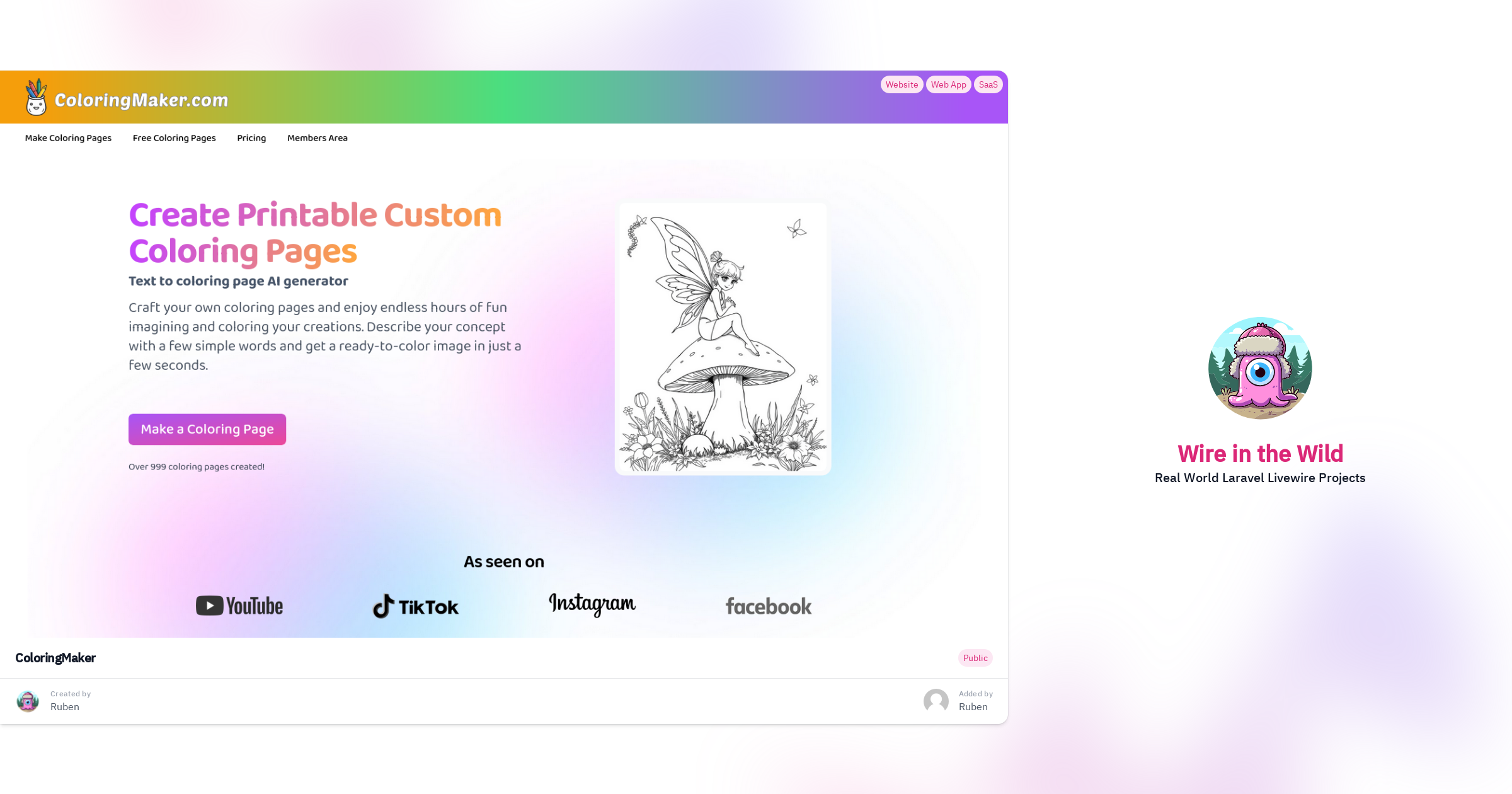 Draw Colormaker ColoringMaker | Wire in the Wild